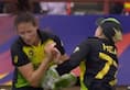 Watch: Alyssa Healy-Megan Schutt's nasty collision during Women's World T20 match against India