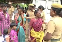 Woman set children on fire police inaction probing husband's death Tamil Nadu