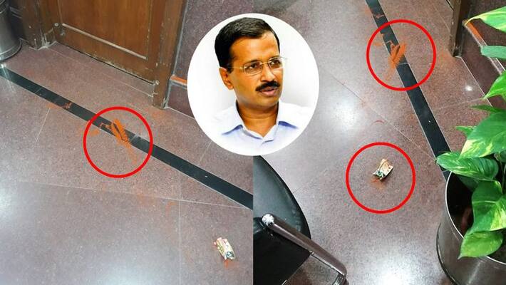Delhi CM Arvind Kejriwal Attacked With Chilli Powder Delhi CM Arvind Kejriwal Attacked With Chilli Powder