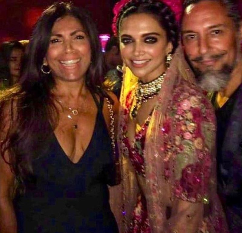 Meanwhile, new bride Deepika Padukone also rocked a Frida Kahlo-esque outfit complete with milkmaid braid and flowers.