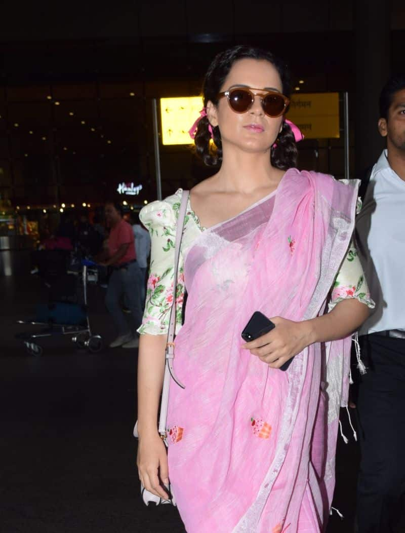 Kangana Ranaut rocked an airport look that reminded us of the old Bollywood glam.