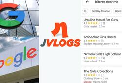 bitches near me Google provides list of girls school PGs hostels blunder