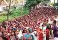 Ayyappa devotees stage massive protest in CPM bastion Kannur
