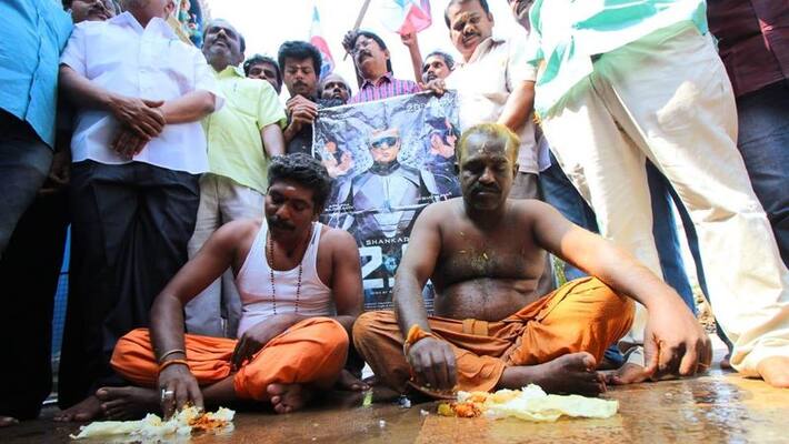 Rajinikanth Fans prayers at temple Rajinikanth Fans prayers at temple