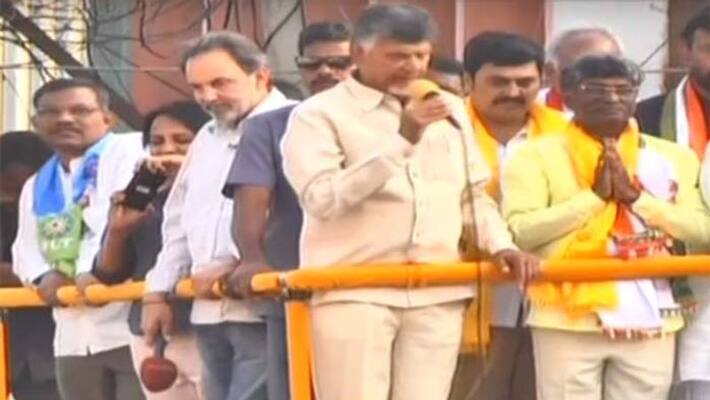 chandrababu naidu road show in Serilingampally chandrababu naidu road show in Serilingampally