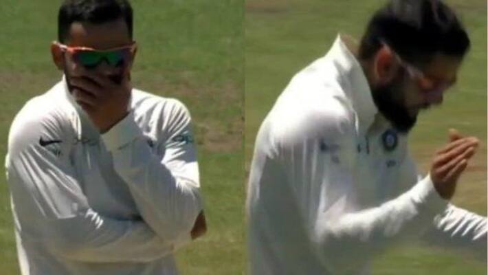 virat kohli takes a rare wicket in practice match virat kohli takes a rare wicket in practice match