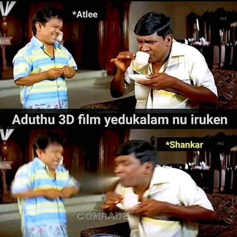 Atlee and 2 point o movie meme