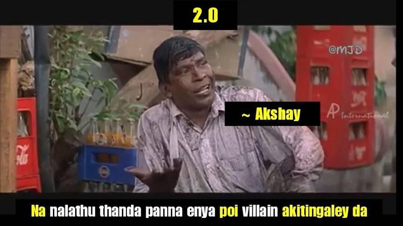 Atlee and 2 point o movie meme