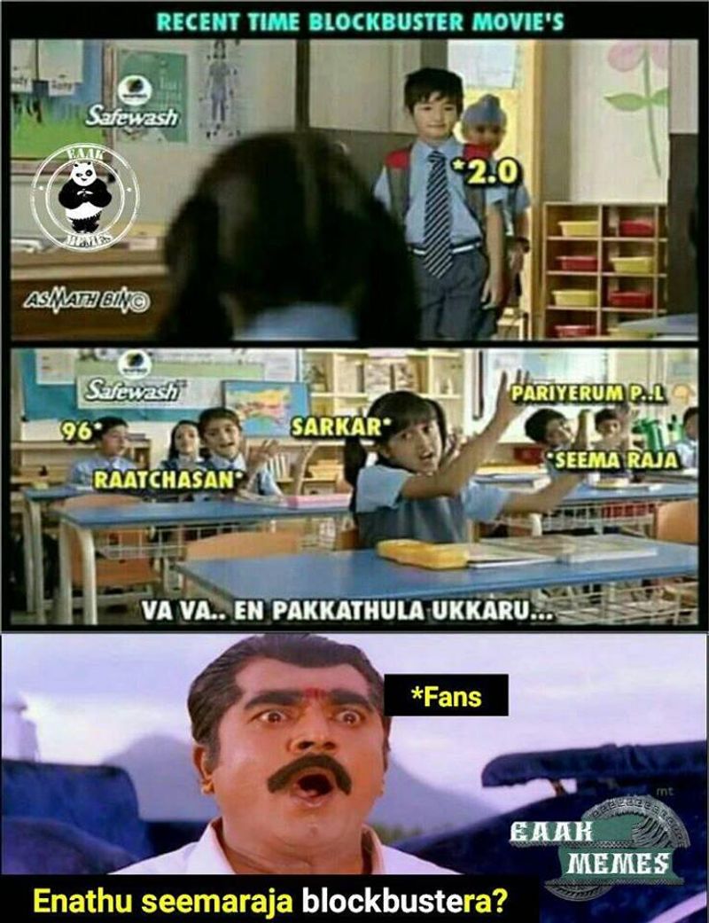 Atlee and 2 point o movie meme