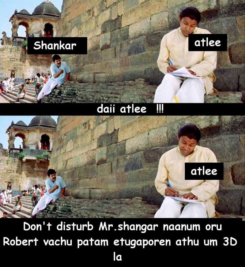 Atlee and 2 point o movie meme