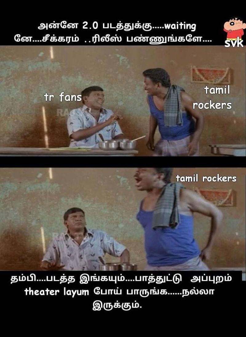 Atlee and 2 point o movie meme