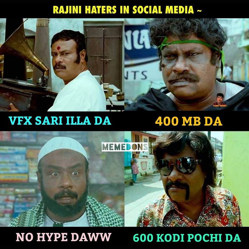 Atlee and 2 point o movie meme