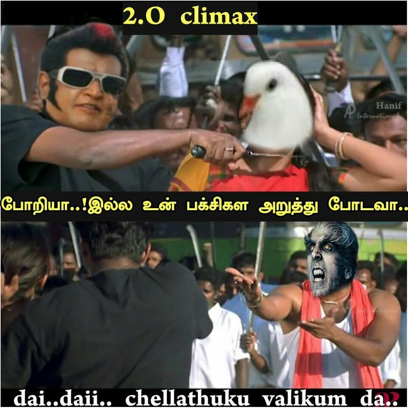 Atlee and 2 point o movie meme