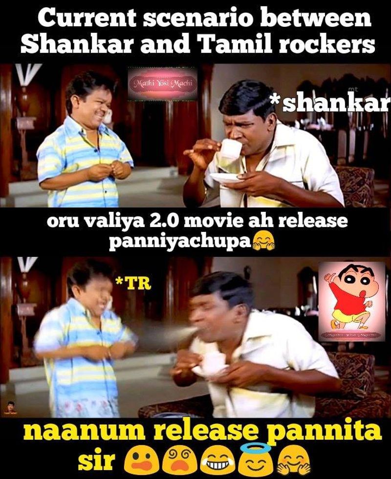 Atlee and 2 point o movie meme
