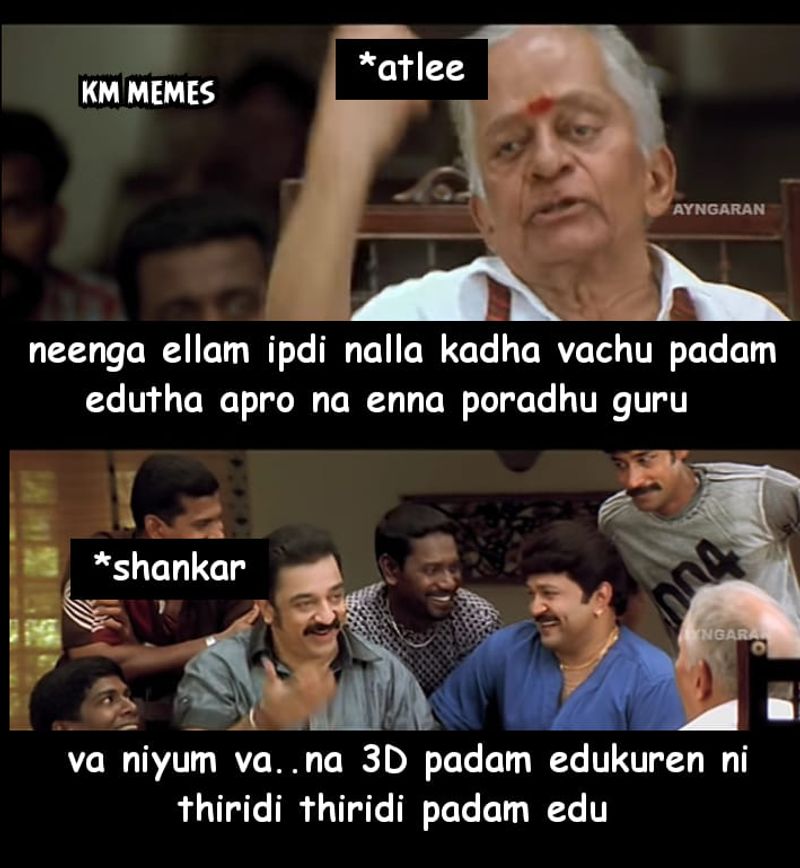 Atlee and 2 point o movie meme