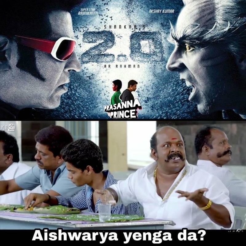 Atlee and 2 point o movie meme