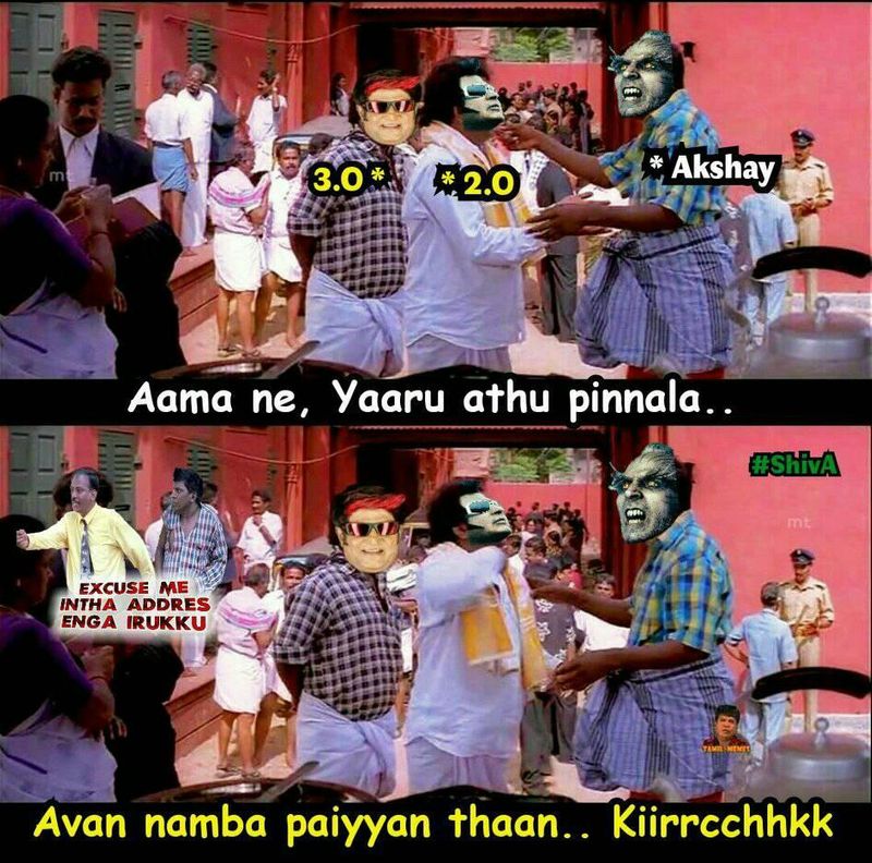Atlee and 2 point o movie meme
