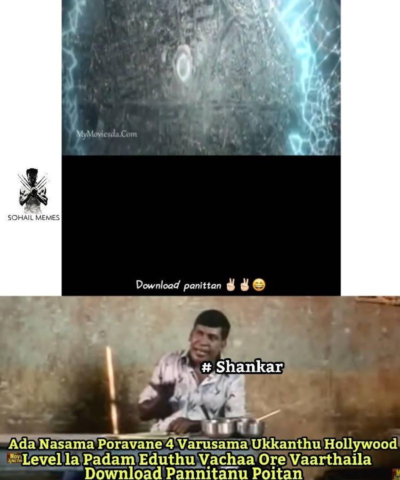 Atlee and 2 point o movie meme