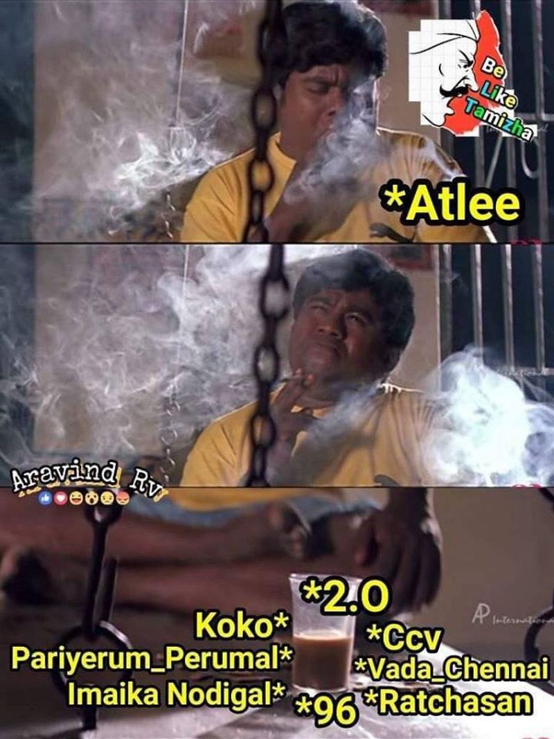 Atlee and 2 point o movie meme