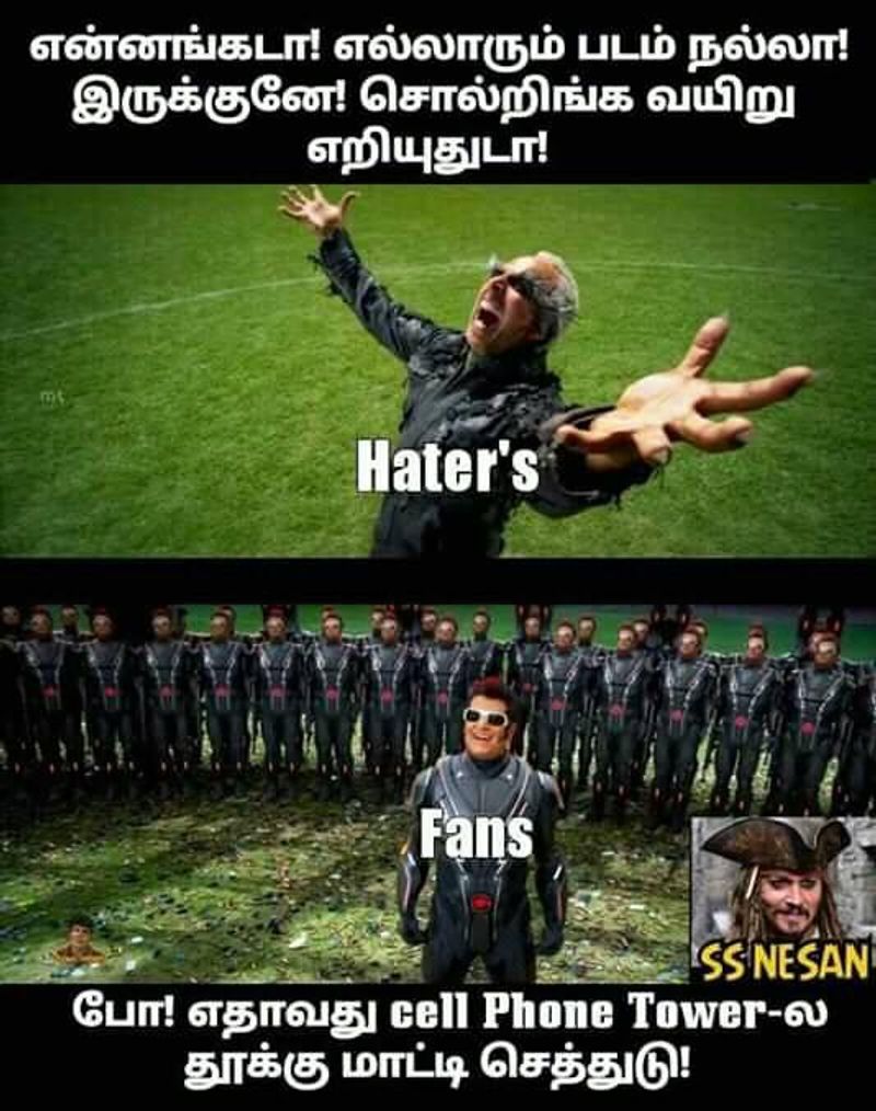 Atlee and 2 point o movie meme