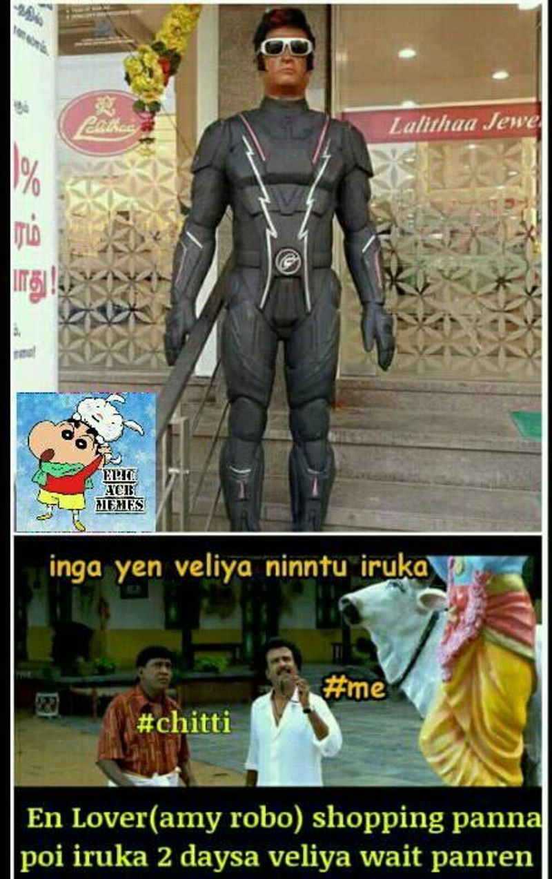 Atlee and 2 point o movie meme
