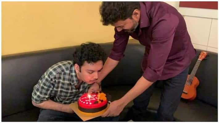 actor vijay celebrates nasser son' b'day actor vijay celebrates nasser son' b'day