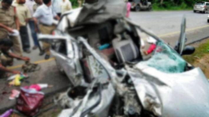 car accident at vijayawada highway car accident at vijayawada highway