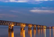 Indian railways first freight train bridge Assam Arunachal Pradesh Asia