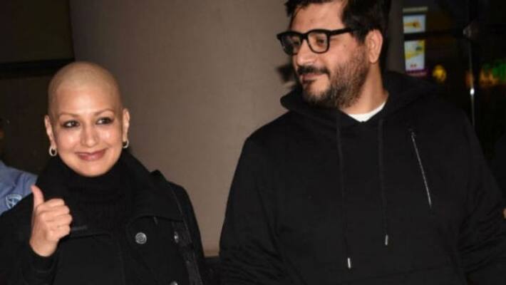 actress sonali bendre returned to mumbai from newyork after cancer treatment actress sonali bendre returned to mumbai from newyork after cancer treatment