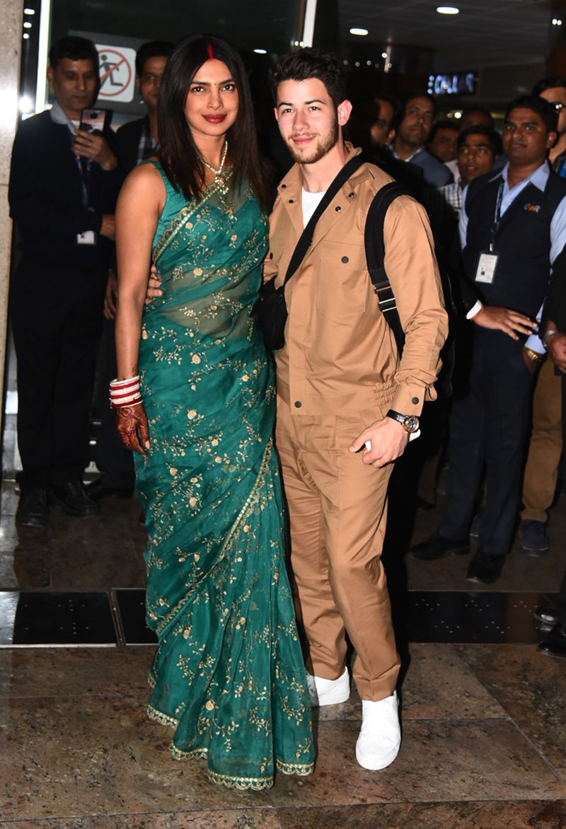 Priyanka Chopra and Nick Jonas's families arrive for their Delhi