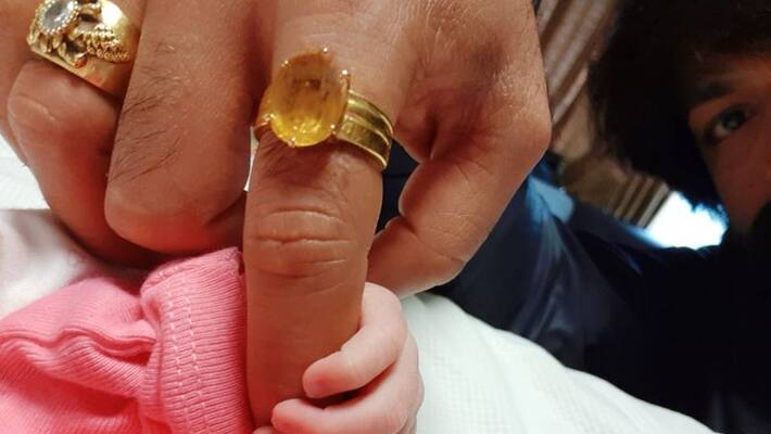 KGF star Yash first picture new-born daughter social media viral Radhika Pandit KGF star Yash first picture new-born daughter social media viral Radhika Pandit
