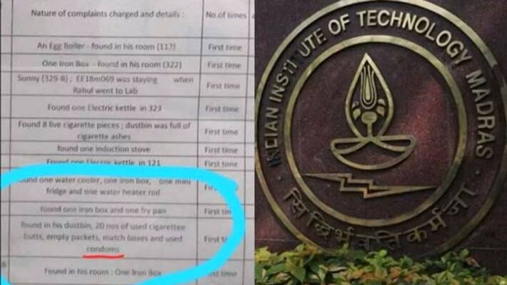 used condoms FOUND in IIT Madras hostel Puts up details on notice board used condoms FOUND in IIT Madras hostel Puts up details on notice board