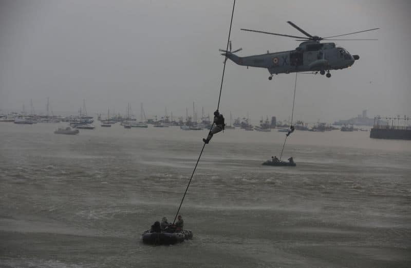 Vice President M Venkaiah Naidu and Prime Minister Narendra Modi Tuesday hailed the contribution of Indian Navy in protecting the country's waters and disaster relief alike.