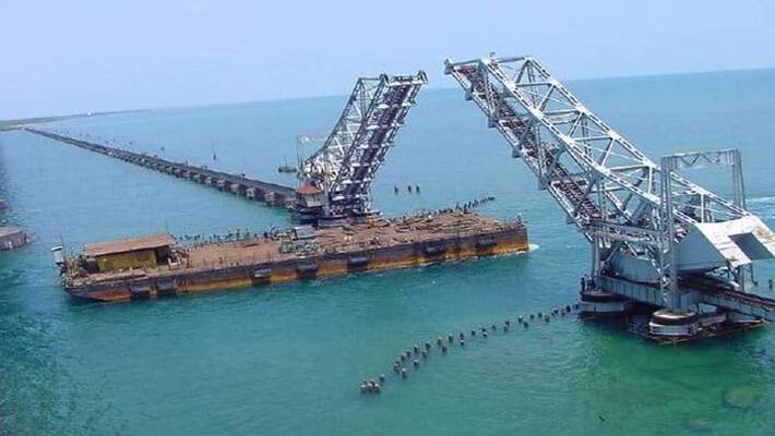 Pamban rail bridge damage Pamban rail bridge damage