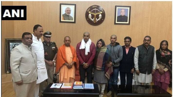 silent in up cops killing family meets up cm yogi adityanath silent in up cops killing family meets up cm yogi adityanath