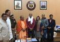 Bulandshahr Violence UP cm yogi adityanath meet inspector subodh kumar family