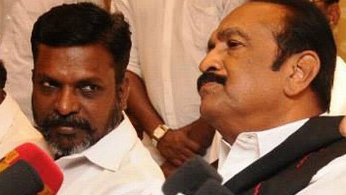 Thirumavalavan Angry against Vaiko Thirumavalavan Angry against Vaiko