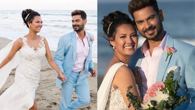 Keith Sequeira and Rochelle Rao- The two had announced their engagement in 2017, and finally got married this year in a dreamy beach wedding on March 5.