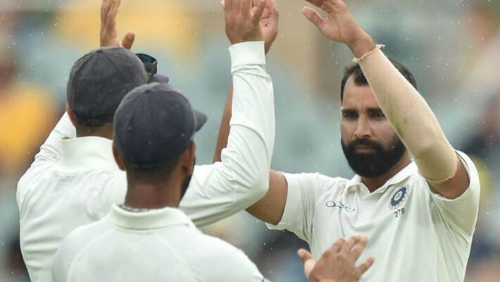 shami breaks khawaja tim paine partnership in second innings of perth test shami breaks khawaja tim paine partnership in second innings of perth test