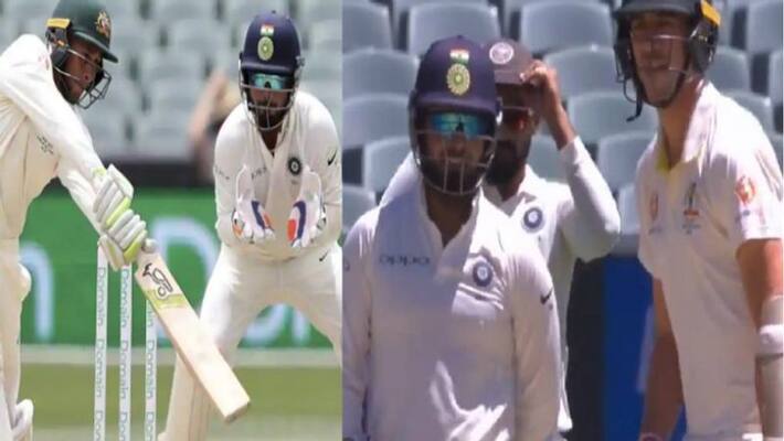 rishabh pant sledging pat cummins in second innings of adelaide test rishabh pant sledging pat cummins in second innings of adelaide test