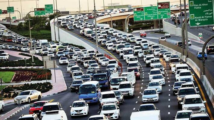 Asia Cup 2022 Massive Traffic Jam in Dubai during India vs Pakistan match kvn Asia Cup 2022 Massive Traffic Jam in Dubai during India vs Pakistan match kvn
