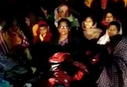 Karnataka Anganwadi workers protest termination suspensions video