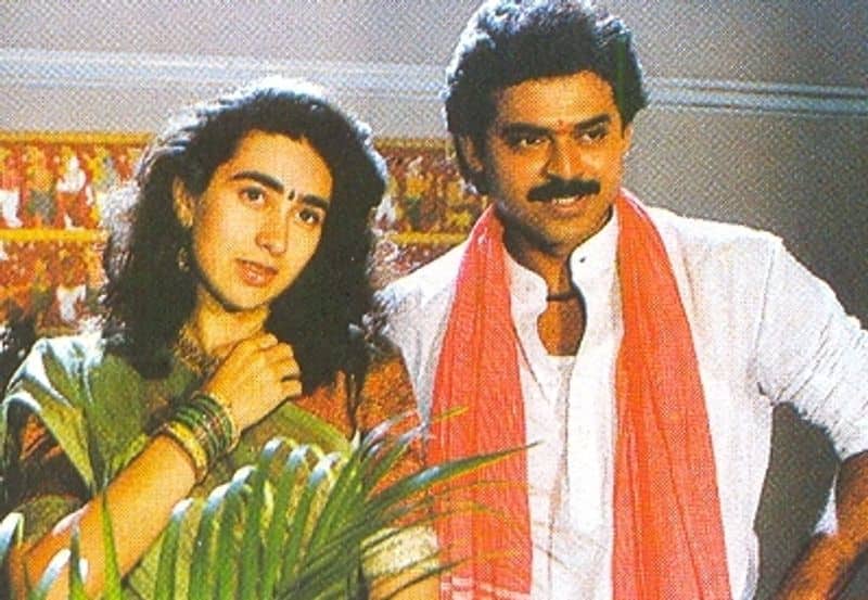 Venkatesh acted alongside Karishma Kapoor in Anari which is the remake of his own Telugu super hit film Chanti.