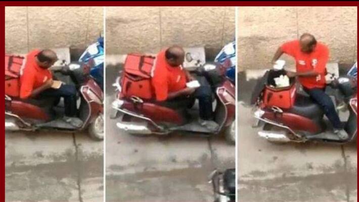 zomato-delivery-boy-eat-food-that-ordered-by-customer. zomato-delivery-boy-eat-food-that-ordered-by-customer.