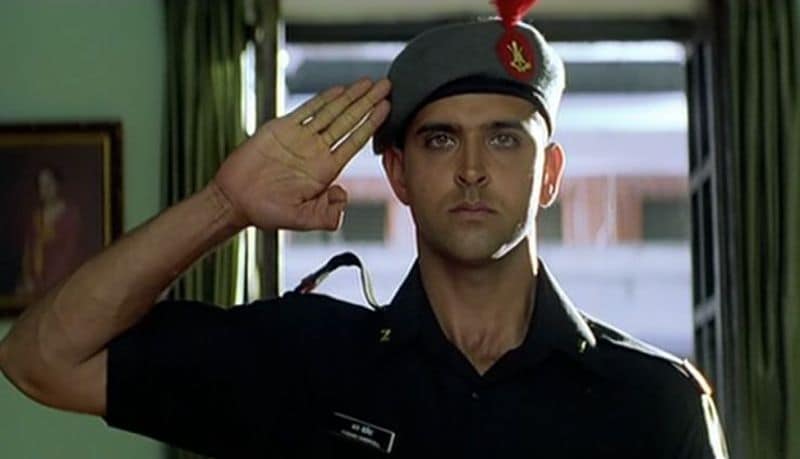 Hrithik Roshan finds his purpose in life as  officer cadet Karan Shergill in Lakshya and also a place in our coolest men in uniform list.