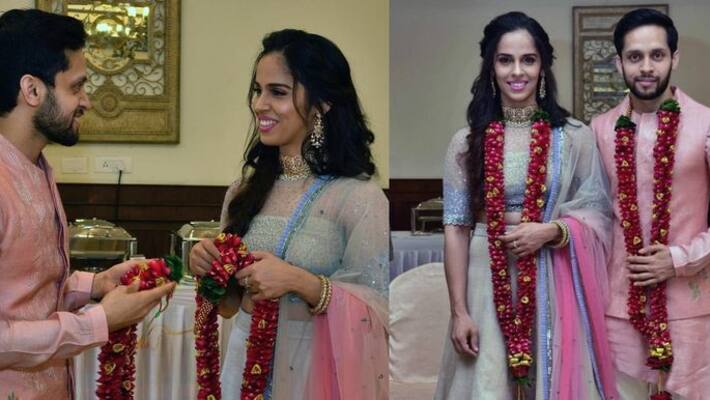 Saina Nehwal and Parupalli Kashyap surprise fans they are married couple now Saina Nehwal and Parupalli Kashyap surprise fans they are married couple now