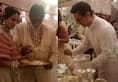 Thugs of Hindostan stars Amitabh Bachchan Aamir Khan serve food at Isha Ambani reception