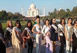 The beauties from all over world came to see the Taj Mahal