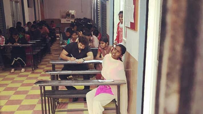 Hero Writes Exam for Disabled Student Hero Writes Exam for Disabled Student