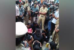 Sabarimala devotees block path of eleven women trying to enter temple